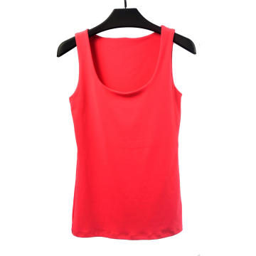 Ladies' Round Neck Tank Top In Solid Color